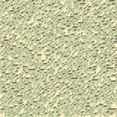 Edward Zajec 'in 1971' deki Il Cubo 'sunun uygulanması. Esasen 8 taştan oluşan bir Truchet fayans seti ve yerleştirme sanatı illüstrasyonu için kurallar