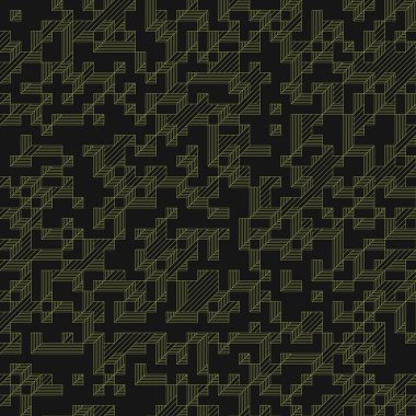 Edward Zajec 'in 1971' deki Il Cubo 'sunun uygulanması. Esasen 8 taştan oluşan bir Truchet fayans seti ve yerleştirme sanatı illüstrasyonu için kurallar