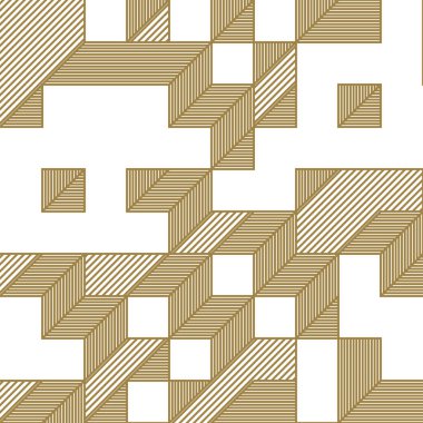 Edward Zajec 'in 1971' deki Il Cubo 'sunun uygulanması. Esasen 8 taştan oluşan bir Truchet fayans seti ve yerleştirme sanatı illüstrasyonu için kurallar