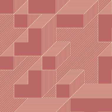 Edward Zajec 'in 1971' deki Il Cubo 'sunun uygulanması. Esasen 8 taştan oluşan bir Truchet fayans seti ve yerleştirme sanatı illüstrasyonu için kurallar