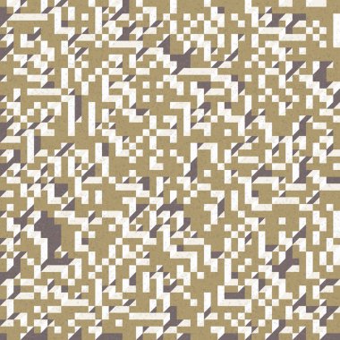 Edward Zajec 'in 1971' deki Il Cubo 'sunun uygulanması. Esasen 8 taştan oluşan bir Truchet fayans seti ve yerleştirme sanatı illüstrasyonu için kurallar