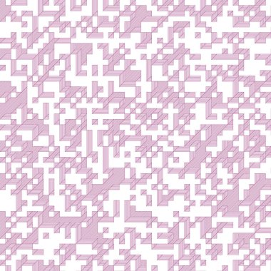 Edward Zajec 'in 1971' deki Il Cubo 'sunun uygulanması. Esasen 8 taştan oluşan bir Truchet fayans seti ve yerleştirme sanatı illüstrasyonu için kurallar