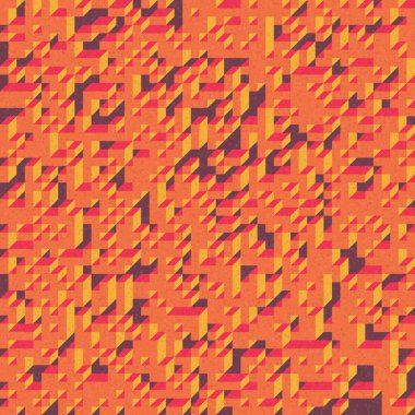 Edward Zajec 'in 1971' deki Il Cubo 'sunun uygulanması. Esasen 8 taştan oluşan bir Truchet fayans seti ve yerleştirme sanatı illüstrasyonu için kurallar