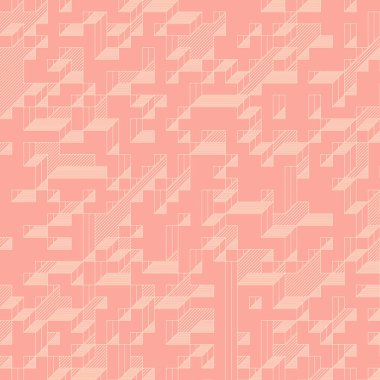 Edward Zajec 'in 1971' deki Il Cubo 'sunun uygulanması. Esasen 8 taştan oluşan bir Truchet fayans seti ve yerleştirme sanatı illüstrasyonu için kurallar