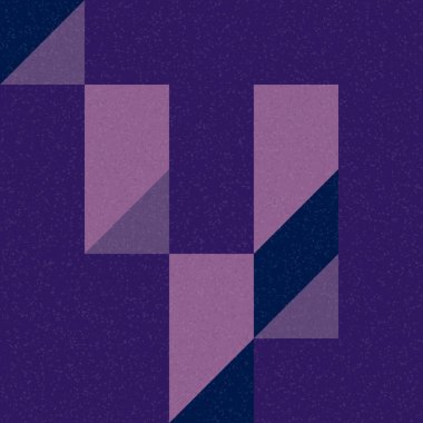 Edward Zajec 'in 1971' deki Il Cubo 'sunun uygulanması. Esasen 8 taştan oluşan bir Truchet fayans seti ve yerleştirme sanatı illüstrasyonu için kurallar