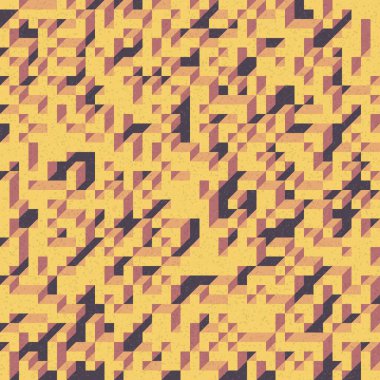 Edward Zajec 'in 1971' deki Il Cubo 'sunun uygulanması. Esasen 8 taştan oluşan bir Truchet fayans seti ve yerleştirme sanatı illüstrasyonu için kurallar