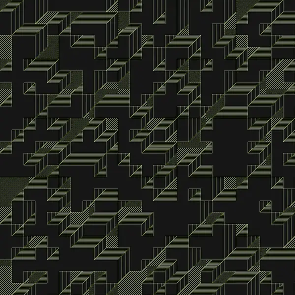 Edward Zajec 'in 1971' deki Il Cubo 'sunun uygulanması. Esasen 8 taştan oluşan bir Truchet fayans seti ve yerleştirme sanatı illüstrasyonu için kurallar