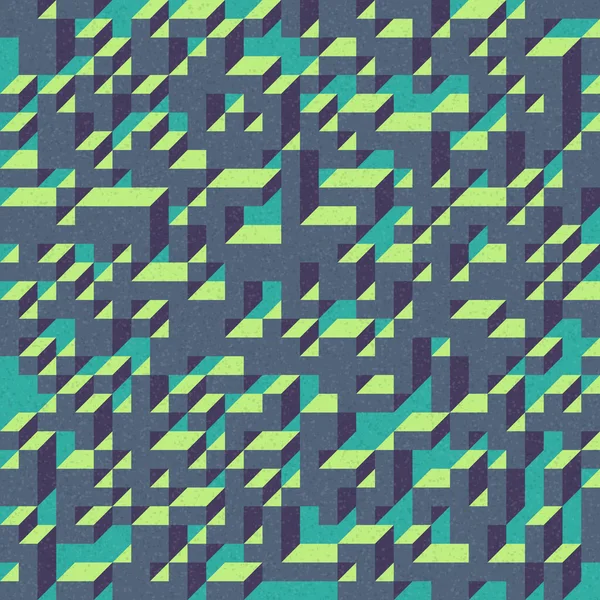 Edward Zajec 'in 1971' deki Il Cubo 'sunun uygulanması. Esasen 8 taştan oluşan bir Truchet fayans seti ve yerleştirme sanatı illüstrasyonu için kurallar