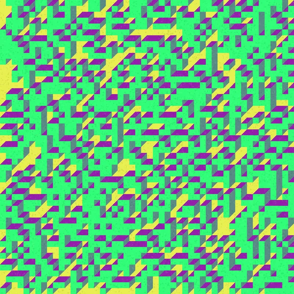 Edward Zajec 'in 1971' deki Il Cubo 'sunun uygulanması. Esasen 8 taştan oluşan bir Truchet fayans seti ve yerleştirme sanatı illüstrasyonu için kurallar