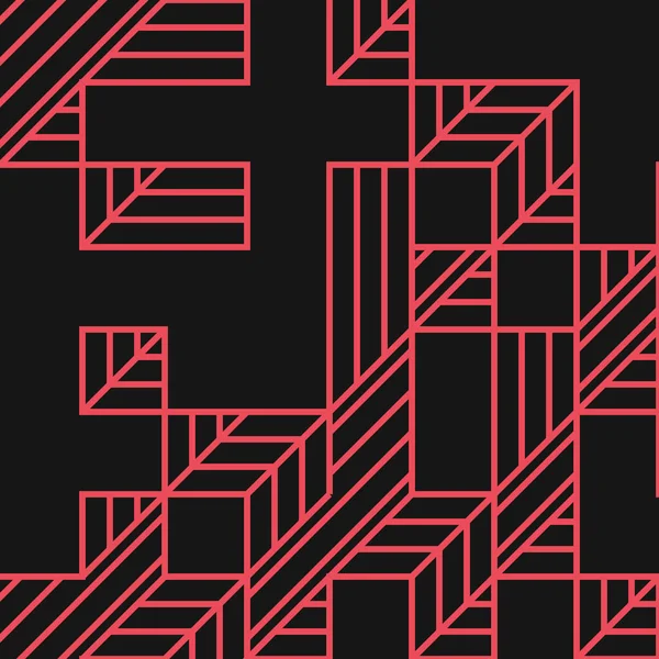 Edward Zajec 'in 1971' deki Il Cubo 'sunun uygulanması. Esasen 8 taştan oluşan bir Truchet fayans seti ve yerleştirme sanatı illüstrasyonu için kurallar