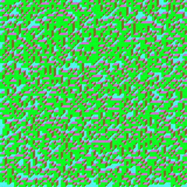 Edward Zajec 'in 1971' deki Il Cubo 'sunun uygulanması. Esasen 8 taştan oluşan bir Truchet fayans seti ve yerleştirme sanatı illüstrasyonu için kurallar