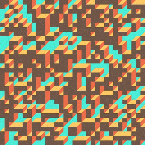 Edward Zajec 'in 1971' deki Il Cubo 'sunun uygulanması. Esasen 8 taştan oluşan bir Truchet fayans seti ve yerleştirme sanatı illüstrasyonu için kurallar