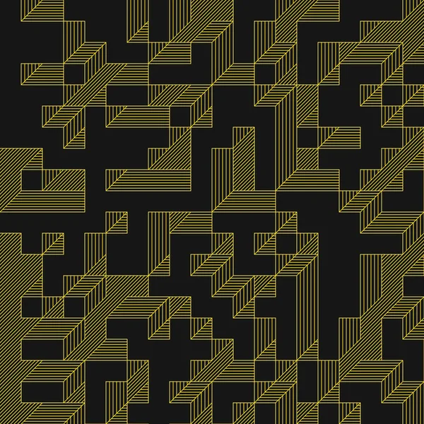 Edward Zajec 'in 1971' deki Il Cubo 'sunun uygulanması. Esasen 8 taştan oluşan bir Truchet fayans seti ve yerleştirme sanatı illüstrasyonu için kurallar