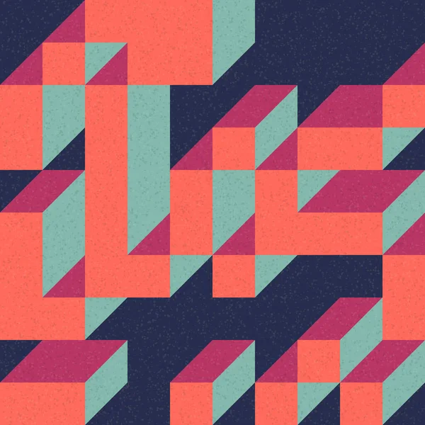 Edward Zajec 'in 1971' deki Il Cubo 'sunun uygulanması. Esasen 8 taştan oluşan bir Truchet fayans seti ve yerleştirme sanatı illüstrasyonu için kurallar