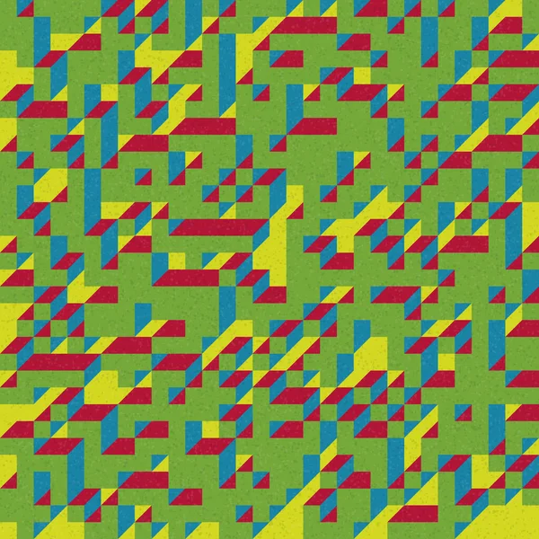 Edward Zajec 'in 1971' deki Il Cubo 'sunun uygulanması. Esasen 8 taştan oluşan bir Truchet fayans seti ve yerleştirme sanatı illüstrasyonu için kurallar