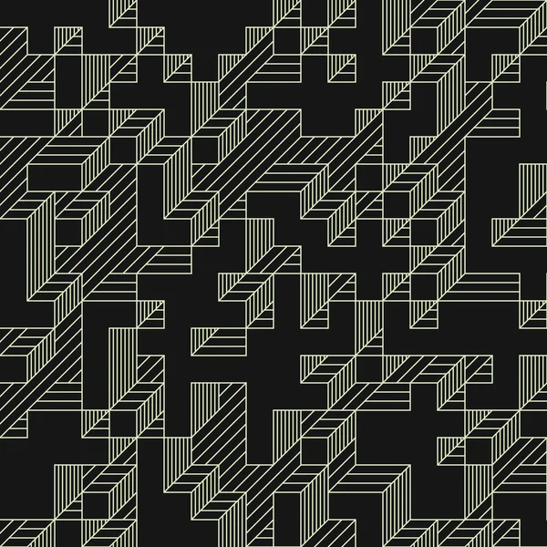 Edward Zajec 'in 1971' deki Il Cubo 'sunun uygulanması. Esasen 8 taştan oluşan bir Truchet fayans seti ve yerleştirme sanatı illüstrasyonu için kurallar
