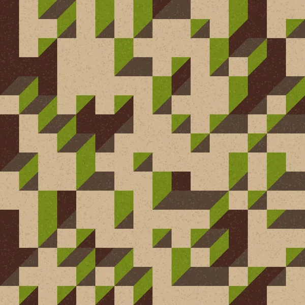 Edward Zajec 'in 1971' deki Il Cubo 'sunun uygulanması. Esasen 8 taştan oluşan bir Truchet fayans seti ve yerleştirme sanatı illüstrasyonu için kurallar