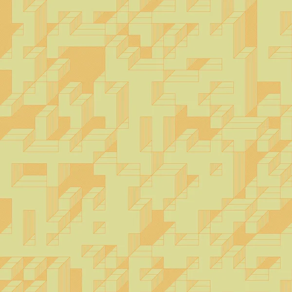 Edward Zajec 'in 1971' deki Il Cubo 'sunun uygulanması. Esasen 8 taştan oluşan bir Truchet fayans seti ve yerleştirme sanatı illüstrasyonu için kurallar