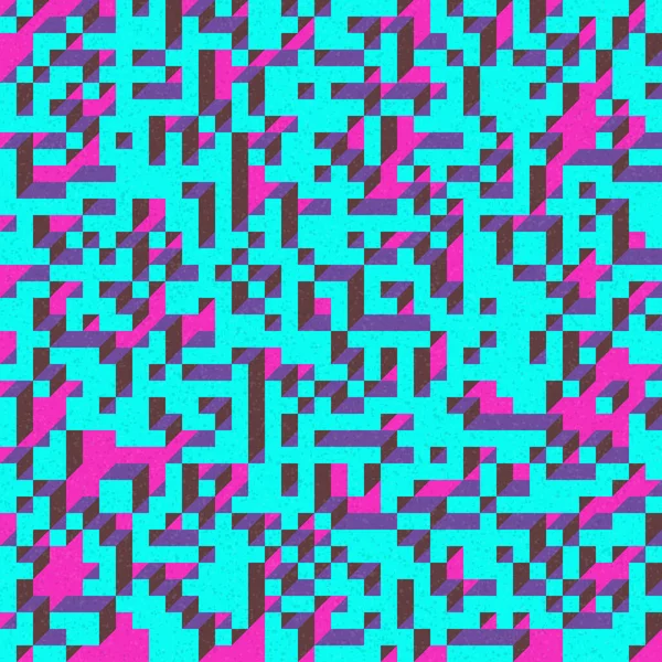 Edward Zajec 'in 1971' deki Il Cubo 'sunun uygulanması. Esasen 8 taştan oluşan bir Truchet fayans seti ve yerleştirme sanatı illüstrasyonu için kurallar