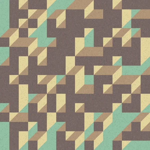 Edward Zajec 'in 1971' deki Il Cubo 'sunun uygulanması. Esasen 8 taştan oluşan bir Truchet fayans seti ve yerleştirme sanatı illüstrasyonu için kurallar