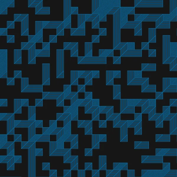 Edward Zajec 'in 1971' deki Il Cubo 'sunun uygulanması. Esasen 8 taştan oluşan bir Truchet fayans seti ve yerleştirme sanatı illüstrasyonu için kurallar