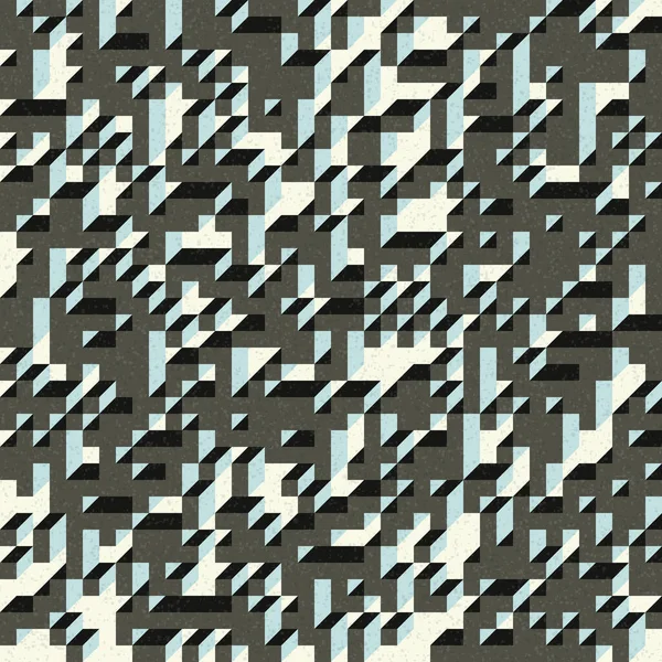 Edward Zajec 'in 1971' deki Il Cubo 'sunun uygulanması. Esasen 8 taştan oluşan bir Truchet fayans seti ve yerleştirme sanatı illüstrasyonu için kurallar