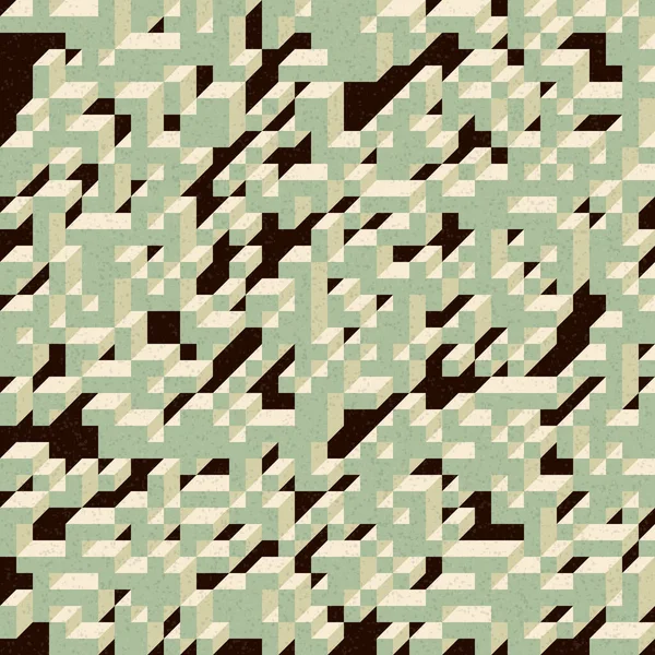 Edward Zajec 'in 1971' deki Il Cubo 'sunun uygulanması. Esasen 8 taştan oluşan bir Truchet fayans seti ve yerleştirme sanatı illüstrasyonu için kurallar