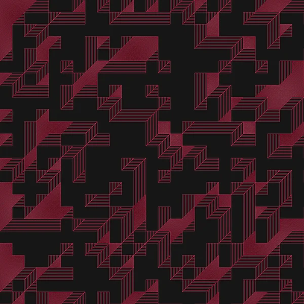 Edward Zajec 'in 1971' deki Il Cubo 'sunun uygulanması. Esasen 8 taştan oluşan bir Truchet fayans seti ve yerleştirme sanatı illüstrasyonu için kurallar