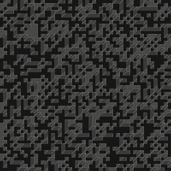 Edward Zajec 'in 1971' deki Il Cubo 'sunun uygulanması. Esasen 8 taştan oluşan bir Truchet fayans seti ve yerleştirme sanatı illüstrasyonu için kurallar