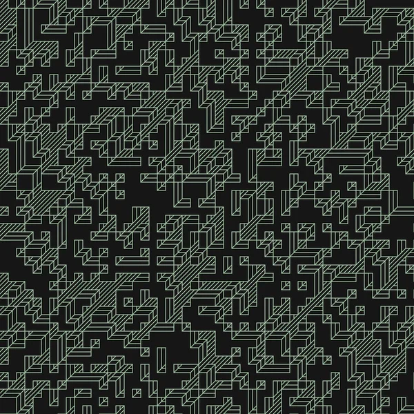 Edward Zajec 'in 1971' deki Il Cubo 'sunun uygulanması. Esasen 8 taştan oluşan bir Truchet fayans seti ve yerleştirme sanatı illüstrasyonu için kurallar