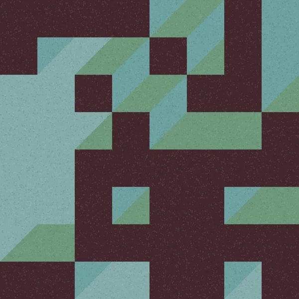 Edward Zajec 'in 1971' deki Il Cubo 'sunun uygulanması. Esasen 8 taştan oluşan bir Truchet fayans seti ve yerleştirme sanatı illüstrasyonu için kurallar