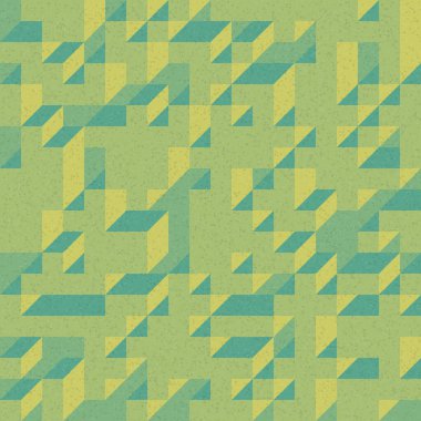 Edward Zajec 'in 1971' deki Il Cubo 'sunun uygulanması. Esasen 8 taştan oluşan bir Truchet fayans seti ve yerleştirme sanatı illüstrasyonu için kurallar