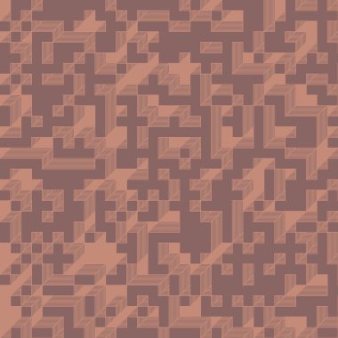 Edward Zajec 'in 1971' deki Il Cubo 'sunun uygulanması. Esasen 8 taştan oluşan bir Truchet fayans seti ve yerleştirme sanatı illüstrasyonu için kurallar