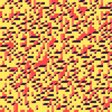 Edward Zajec 'in 1971' deki Il Cubo 'sunun uygulanması. Esasen 8 taştan oluşan bir Truchet fayans seti ve yerleştirme sanatı illüstrasyonu için kurallar