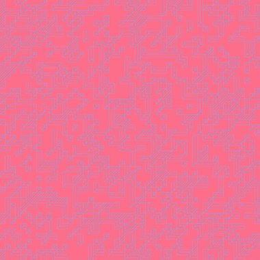 Edward Zajec 'in 1971' deki Il Cubo 'sunun uygulanması. Esasen 8 taştan oluşan bir Truchet fayans seti ve yerleştirme sanatı illüstrasyonu için kurallar