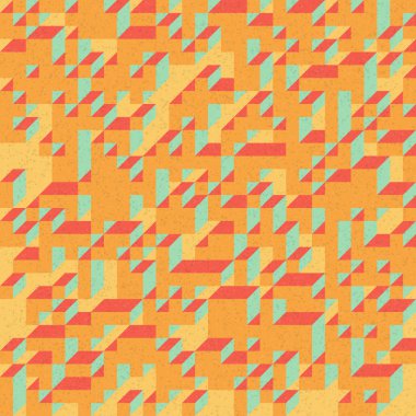 Edward Zajec 'in 1971' deki Il Cubo 'sunun uygulanması. Esasen 8 taştan oluşan bir Truchet fayans seti ve yerleştirme sanatı illüstrasyonu için kurallar