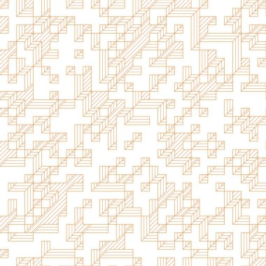 Edward Zajec 'in 1971' deki Il Cubo 'sunun uygulanması. Esasen 8 taştan oluşan bir Truchet fayans seti ve yerleştirme sanatı illüstrasyonu için kurallar