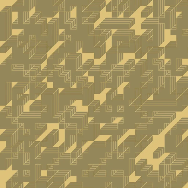 Edward Zajec 'in 1971' deki Il Cubo 'sunun uygulanması. Esasen 8 taştan oluşan bir Truchet fayans seti ve yerleştirme sanatı illüstrasyonu için kurallar