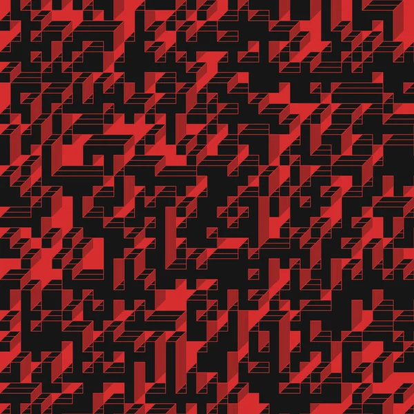 Edward Zajec 'in 1971' deki Il Cubo 'sunun uygulanması. Esasen 8 taştan oluşan bir Truchet fayans seti ve yerleştirme sanatı illüstrasyonu için kurallar