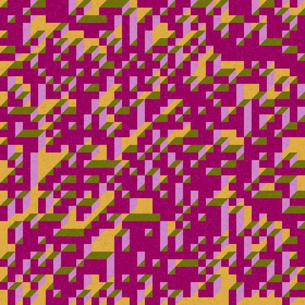 Edward Zajec 'in 1971' deki Il Cubo 'sunun uygulanması. Esasen 8 taştan oluşan bir Truchet fayans seti ve yerleştirme sanatı illüstrasyonu için kurallar