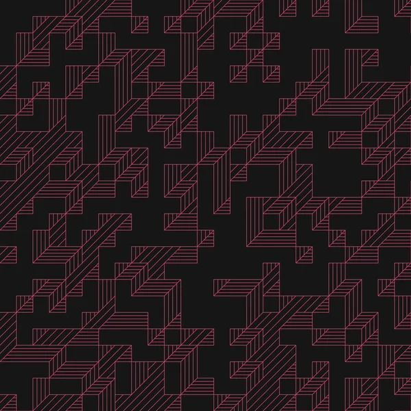 Edward Zajec 'in 1971' deki Il Cubo 'sunun uygulanması. Esasen 8 taştan oluşan bir Truchet fayans seti ve yerleştirme sanatı illüstrasyonu için kurallar