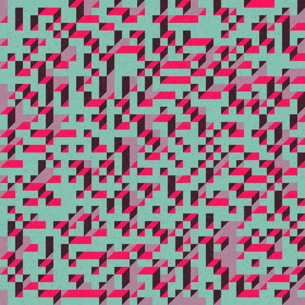 Edward Zajec 'in 1971' deki Il Cubo 'sunun uygulanması. Esasen 8 taştan oluşan bir Truchet fayans seti ve yerleştirme sanatı illüstrasyonu için kurallar