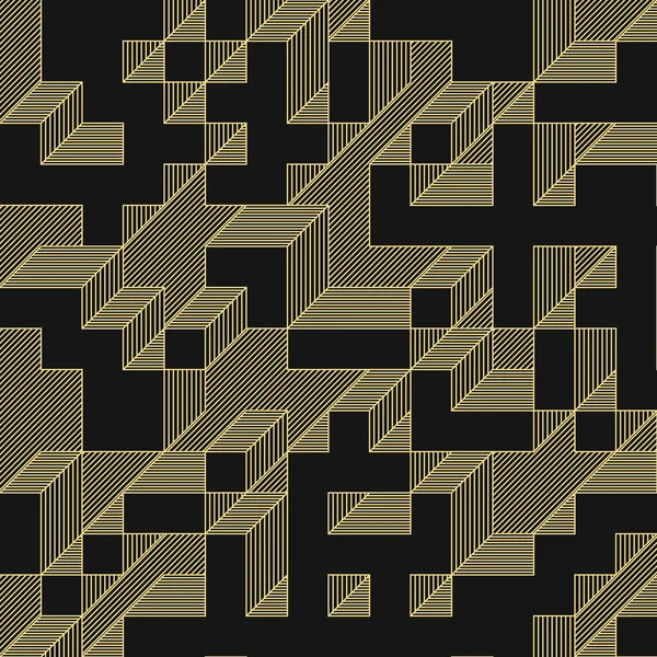 Edward Zajec 'in 1971' deki Il Cubo 'sunun uygulanması. Esasen 8 taştan oluşan bir Truchet fayans seti ve yerleştirme sanatı illüstrasyonu için kurallar