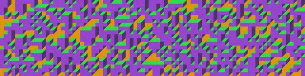 Edward Zajec 'in 1971' deki Il Cubo 'sunun uygulanması. Esasen 8 taştan oluşan bir Truchet fayans seti ve yerleştirme sanatı illüstrasyonu için kurallar