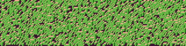 Edward Zajec 'in 1971' deki Il Cubo 'sunun uygulanması. Esasen 8 taştan oluşan bir Truchet fayans seti ve yerleştirme sanatı illüstrasyonu için kurallar