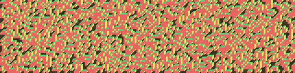 Edward Zajec 'in 1971' deki Il Cubo 'sunun uygulanması. Esasen 8 taştan oluşan bir Truchet fayans seti ve yerleştirme sanatı illüstrasyonu için kurallar