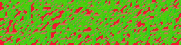 Edward Zajec 'in 1971' deki Il Cubo 'sunun uygulanması. Esasen 8 taştan oluşan bir Truchet fayans seti ve yerleştirme sanatı illüstrasyonu için kurallar