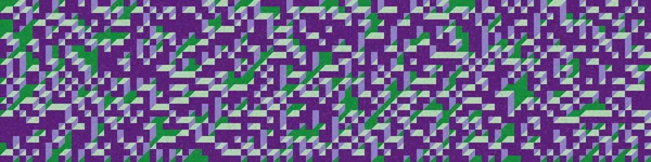 Edward Zajec 'in 1971' deki Il Cubo 'sunun uygulanması. Esasen 8 taştan oluşan bir Truchet fayans seti ve yerleştirme sanatı illüstrasyonu için kurallar