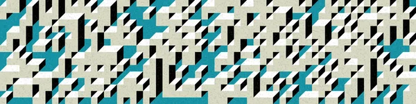 Edward Zajec 'in 1971' deki Il Cubo 'sunun uygulanması. Esasen 8 taştan oluşan bir Truchet fayans seti ve yerleştirme sanatı illüstrasyonu için kurallar