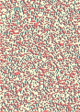 Edward Zajec 'in 1971' deki Il Cubo 'sunun uygulanması. Esasen 8 taştan oluşan bir Truchet fayans seti ve yerleştirme sanatı illüstrasyonu için kurallar